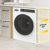 Whirlpool 惠而浦 WWPB485602GW 8.5/6公斤 820 SteamCare 前置式洗衣乾衣機 (飛頂型號)