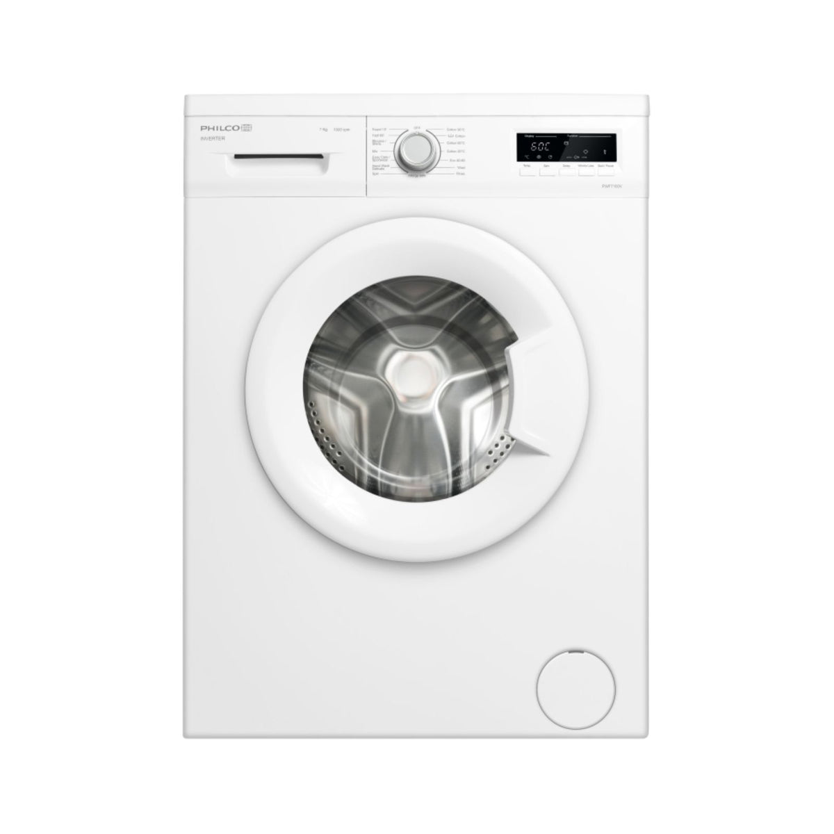 PHILCO 飛歌 PWF7100V 白色前置式洗衣機正面外觀