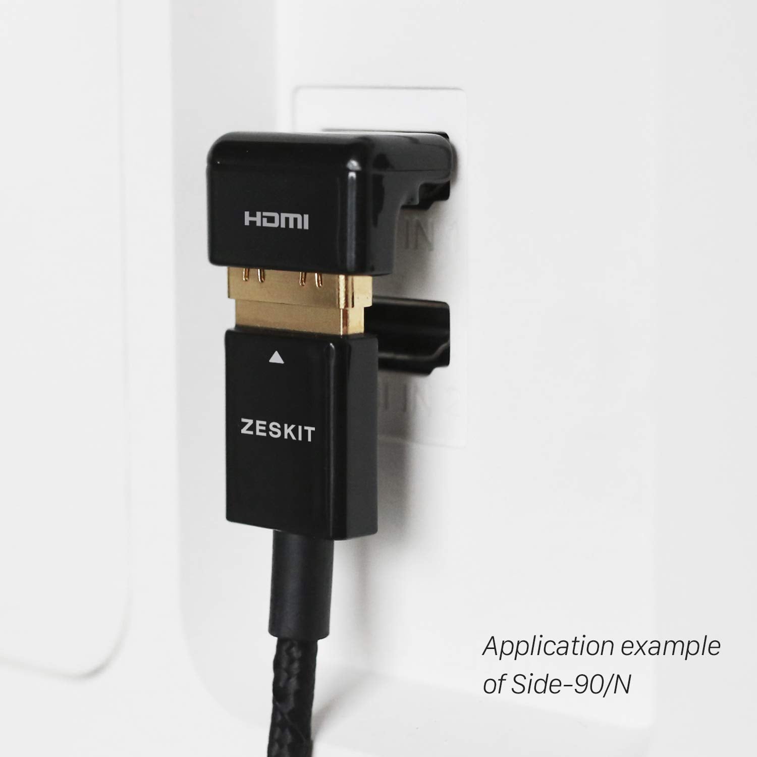 Zeskit SIDE-90 鋅合金 HDMI 90度轉接頭